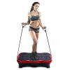 Ship from US-Pro Vibration Plate Exercise Machine - Whole Body Workout Vibration Fitness Platform Fit Massage Workout Trainer w/Loop Bands + Bluetooth + Remote, 99 Levels