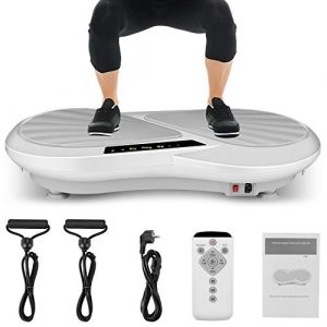 Caroma 3D Vibration Plate Exercise Machine Whole Body Fitness Vibration Platform Machine Vibrating Machine for Weight Loss & Shaping (White & Gray)