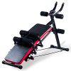 KESHWELL Ab Workout Machine,Core Abs Exercise Equipment for Home Gym,Adjustable Sit Up Bench Strength Training Abdominal Cruncher,Foldable Core Workout Machine with Resistance Bands&LCD Display