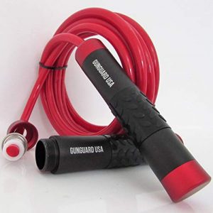 Weighted Jump Rope 1lb for Exercises - Athletic Adjustable Heavy Crossfit Speed Ropes - Skipping Rope for Men and Women - Boxing Gym Cross Rope for Adult Fitness and Weight Loss – Get a Full Body Workout