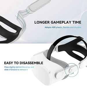 CNBEYOUNG Adjustable Head Strap Compatible with Meta/Oculus Quest 2, Replacement for Quest 2 Elite Strap Accessories for Enhanced Support and Comfort in VR, Suitable for Children and Adults