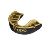 OPRO Gold Competition Level Adult and Youth Sports Mouthguard with Case, Gum Shield for Rugby, Hockey, Lacrosse, Boxing, MMA and Other Contact and Combat Sports (Youth, Black/Gold)