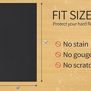 Exercise Mats For Gym Equipment Elliptical Mat, Treadmills Mat For Fitness Equipment - Fitness Mat, Jump Rope Mat Used On Hard Floors and Carpet Protection 24