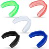 5 Pieces Sports Mouth Guards Adults and Junior Mouth Guard Sports Mouthguard Athletic Mouth Gum Guards for Boxing Basketball Football Hockey Karate Basketball Lacrosse (Green, Blue, White, Black, Red)