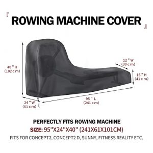 Rowing Machine Cover, Rowing Machine Covers for Concept 2, Water Rowing Machine Cover Protective Rower Indoor Outdoor