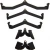 BalanceFrom Cable Machine Attachments, Multiple, varying grip positions, Black, 5-Piece Combo
