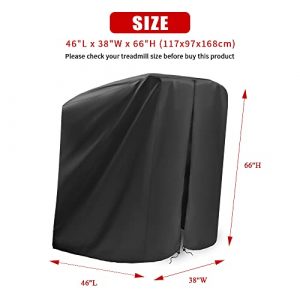 POMER Treadmill Cover, Waterproof Folding Treadmill Cover for Home Gym Indoor Outdoor Dustproof Running Machine Cover - 46