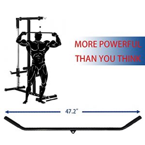 TXMYMW T-bar Handle Home Pully System Cable Machine Attachments LAT Pull Down Rowing Machine Bar Gym Triceps Back Workout Grips