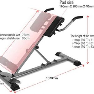 ComMax Roman Chair Back Hyper Extension Bench 30-40-50 Degrees Adjustable