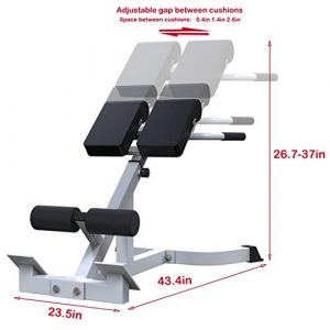 SUCXDZQ Roman Chair, Back Hyperextension Bench - 45 Degree Back Adjustable Ab Bench, Back/Waist/Abdominal/Buttocks/Leg Strength Trainer