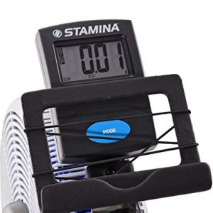 Stamina ATS Air Rower 1406 - Smart Workout App, No Subscription Required - Dynamic Air Resistance - LCD Monitor Tracks Metrics