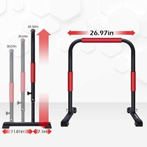 Sportsroyals Dip Station Dip Bar Parallel Bars for Home Workout with 400 LBS Loading Capacity