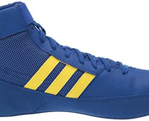 adidas Men's HVC Wrestling Shoe, Royal Blue/Yellow/Black, 9.5