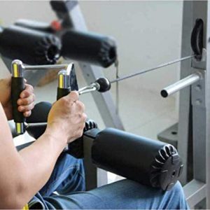 V Bar Attachments，Double D Handle Cable Attachments, V Bar Tricep Pull Down Exercise Handles Gym Equipments, Double Close Grip Row Handles with Rubber Handgrips