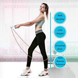 Jump Rope,Digital Weighted Jumping Rope with Counter for Fitness Exercise Training, Adjustable Cordless Speed Skipping Rope Workout for Adults,Women, Men,Kids