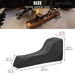 Andacar Rowing Machine Cover, Concept 2 Rowing Cover for Indoor Sports Rowing Machine Dustproof Waterproof Fitness Equipment Protective Cover