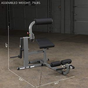 Body-Solid GCAB360 Cam Series Ab and Back Machine, Strengthen and Tone Abdominal and Back Muscles, Grey,