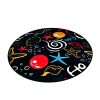 Vr Mat 47" Sea World Large Vr Floor Rug Edge Sensing Soft Non Slip Skin Friendly VR Walking Platform