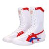 SAMEVE Combat Boots Boxing Shoes for Men Men's Wrestling Shoes AS518 WT 42 White