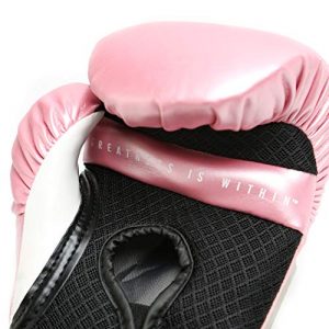Everlast Elite Pro Style Training Gloves, Pink/White, 12 oz