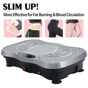 ZXMT Vibration Platform Machine Fitpulse Whole Body Vibrating Machine Vibration Plate Exercise Machine Workout Trainer 10 Auto Fitness Programs with Loop Bands+Resistance Bands+Remote