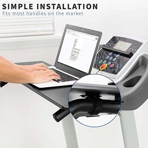 VIVO Universal Treadmill Desk, Ergonomic Platform for Notebooks, Tablets, Laptops, and More, Workstation for Treadmill Handlebars up to 31 inches, Stand-TDML2