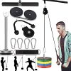 Weight Cable Pulley System Professional Home Gym Equipment Upgraded Fitness LATfor Triceps Pull Down, Biceps Curl, Back, Forearm, Shoulder (2.5m Nylon)