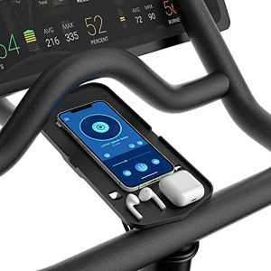 COOLWUFAN Phone Mount Bracket Holder for Peloton Bike & Peloton Bike +, Peloton Handlebar Stable Anti-Slippery Phone Holder, Peloton Phone Holder, Peloton Accessories (Easy Installation)
