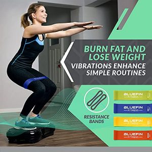 Bluefin Fitness Vibration Platform | Ultra Slim | Built-in Bluetooth Speakers | Silent Drive Motor | Ideal for Toning and Weight Loss Machine