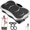 Happybuy Vibration Plate Exercise Machine,Whole Body Exercise Vibration Fitness Platform,350Lbs LCD 3 Levels Massage Remote Bluetooth USB Music Intelligent Watch, Fitness Vibration Machine