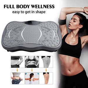 ZXMT Vibration Platform Machine Fitpulse Whole Body Vibrating Machine Vibration Plate Exercise Machine Workout Trainer 10 Auto Fitness Programs with Loop Bands+Resistance Bands+Remote