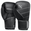 Hayabusa S4 Leather Boxing Gloves for Women & Men - Black, 16 oz