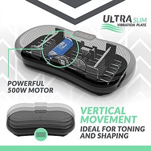 Bluefin Fitness Vibration Platform | Ultra Slim | Built-in Bluetooth Speakers | Silent Drive Motor | Ideal for Toning and Weight Loss Machine