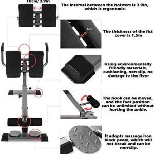 ComMax Roman Chair Back Hyper Extension Bench 30-40-50 Degrees Adjustable