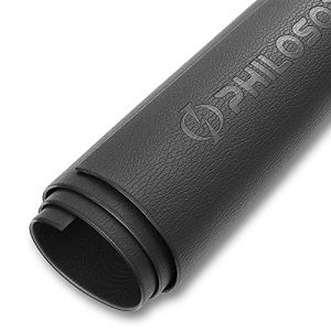 Philosophy Gym Exercise Equipment Mat 30 x 60-Inch, 6mm Thick High Density PVC Floor Mat for Ellipticals, Treadmills, Rowers, Stationary Bikes