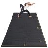 GXMMAT Extra Large Yoga Mat 10'x6'x7mm, Thick Workout Mats for Home Gym Flooring, Non-Slip Quick Resilient Barefoot Exercise Mat for Pilates, Stretching, Non-Toxic, Extra Wide and Ultra Comfortable