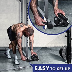 Yes4All Deluxe T-Bar Row Platform – Full 360° Swivel & Easy to Install – Fits 1” Standard and 2” Olympic Bars