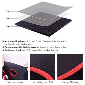 Seasky Sweat Guard for Peloton Bike Quick-Drying Neoprene Material Sweat Towel Framewrap Accessories for Peloton Bike Accessory (black)