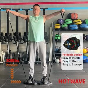 Hotwave Push Up Board, Strength Training Equipment with Resistance Bands, Safe Push-Up Handle. Full Body Workout Machine , Exercise Chest , Arms , Home Gym for Men and Women.