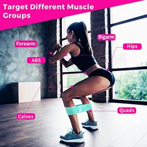 HOSLAFON Resistance Bands Set Exercise Workout Fitness Booty Bands for Working Out Resistance Loops Bands for Women Elastic Bands for Exercise Pull up Assistance Bands Stretch Bands Stretching Strap