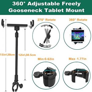 Cuxwill Gooseneck Spin Bike Tablet Mount Holder for 4-13