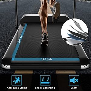 GOPLUS Ultra-Thin Electric Folding Treadmill, Installation-Free Design, Low Noise, Walking Jogging Machine, Superfit Treadmill for Home Use