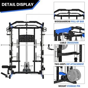 ER KANG Smith Machine Cage, Home Gym Equipment, Total Body Workout…