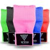 WYOX Boxing Hand Wraps Gel Knuckle Padded Inner Elastic Quick Wraps Fist Protection Boxing Gloves for Women Men Wrist Wrap MMA Muay Thai Training Handwraps (Pink, S-M)