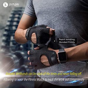 SIMARI Workout Gloves Weight Lifting Gym Cycling Gloves with Wrist Wrap Support for Men Women, Full Palm Protection, for Weightlifting, Bike, Training, Fitness, Exercise Hanging, Pull ups SG907