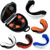 5 Pieces Sports Mouthguard for Boxing Football Mouth Guard Youth Lacrosse Mouth Guard Adult EVA Double Colored Mouthpiece Wrestling Football Basketball Hockey