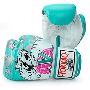 YOKKAO Design Muay Thai 90's Boxing Gloves, 14 oz - Island