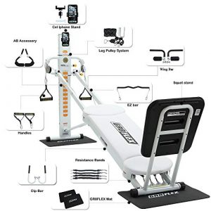 GR8FLEX High Performance Gym - Pearl White XL Model with Total Over 100 Workout Exercises