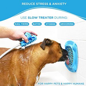 Aquapaw XL Slow Treater Treat-Dispensing Licky Mat – Puzzle Feeder Toy/Licking Pad for Dogs & Other Large Pets, Suctions to Wall/Floor – Relieves Boredom & Anxiety During Grooming, Vet Visits & Storms