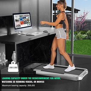 ANCHEER 2 in 1 Under Desk Treadmill, 2.25HP Electric Folding Treadmill with LCD Touch Display and Remote Control for Home & Office